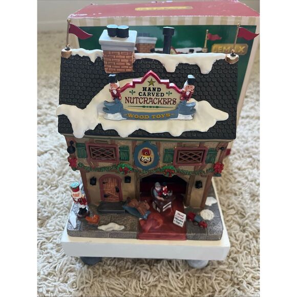 LEMAX Holiday Nutcracker & Wood Toy Carve #55994 Retired 2021 New Light Included - Picture 3 of 14